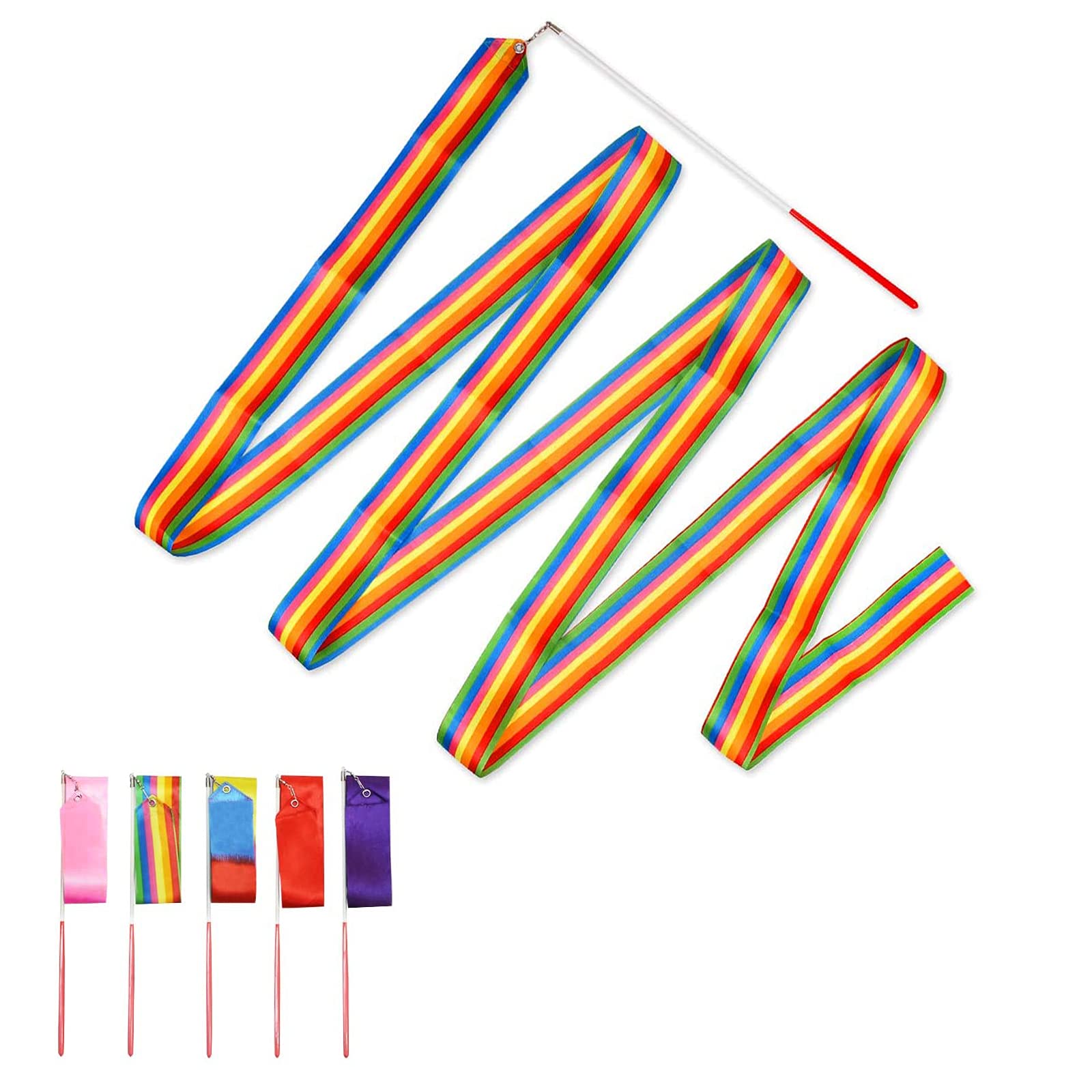 Buy KongJies Gymnastics Ribbon, 5pcs 4m Dance Ribbons Rhythmic