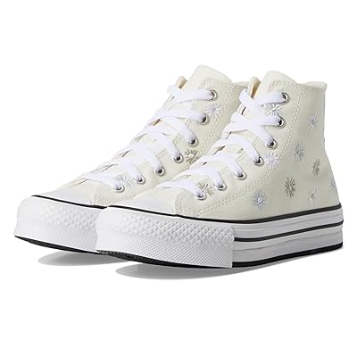 Converse Kids Chuck Taylor(r) All Star(r) Eva Lift Platform Florals (Big Kid) Kids Shoes Egret/White/Pale Surplus
