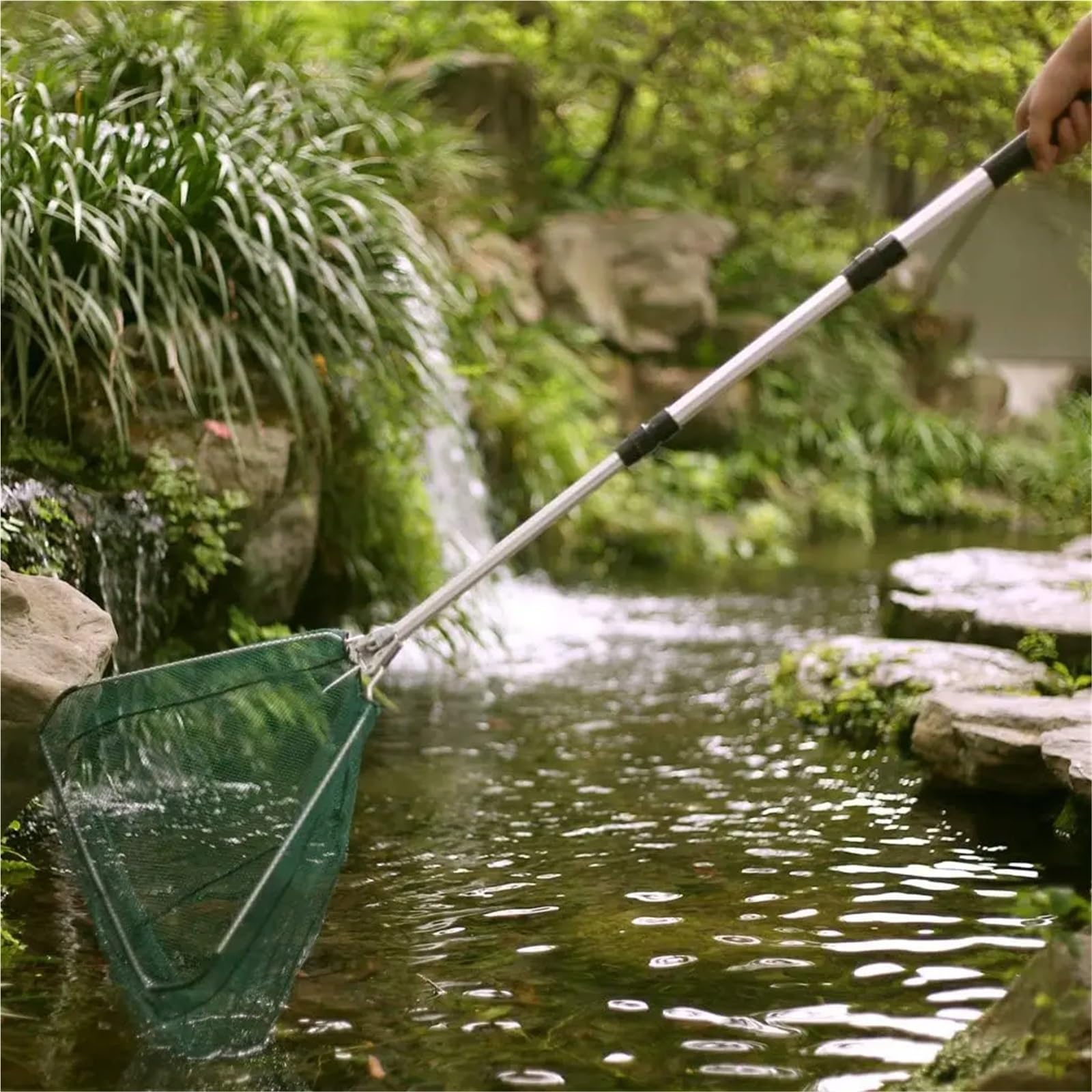 Retino da Pesca Guadino da pesca con manico telescopico Rete d'acqua dolce for uomo donna Estendibile fino a 42-130 cm per Pesci in Corsi d'acqua