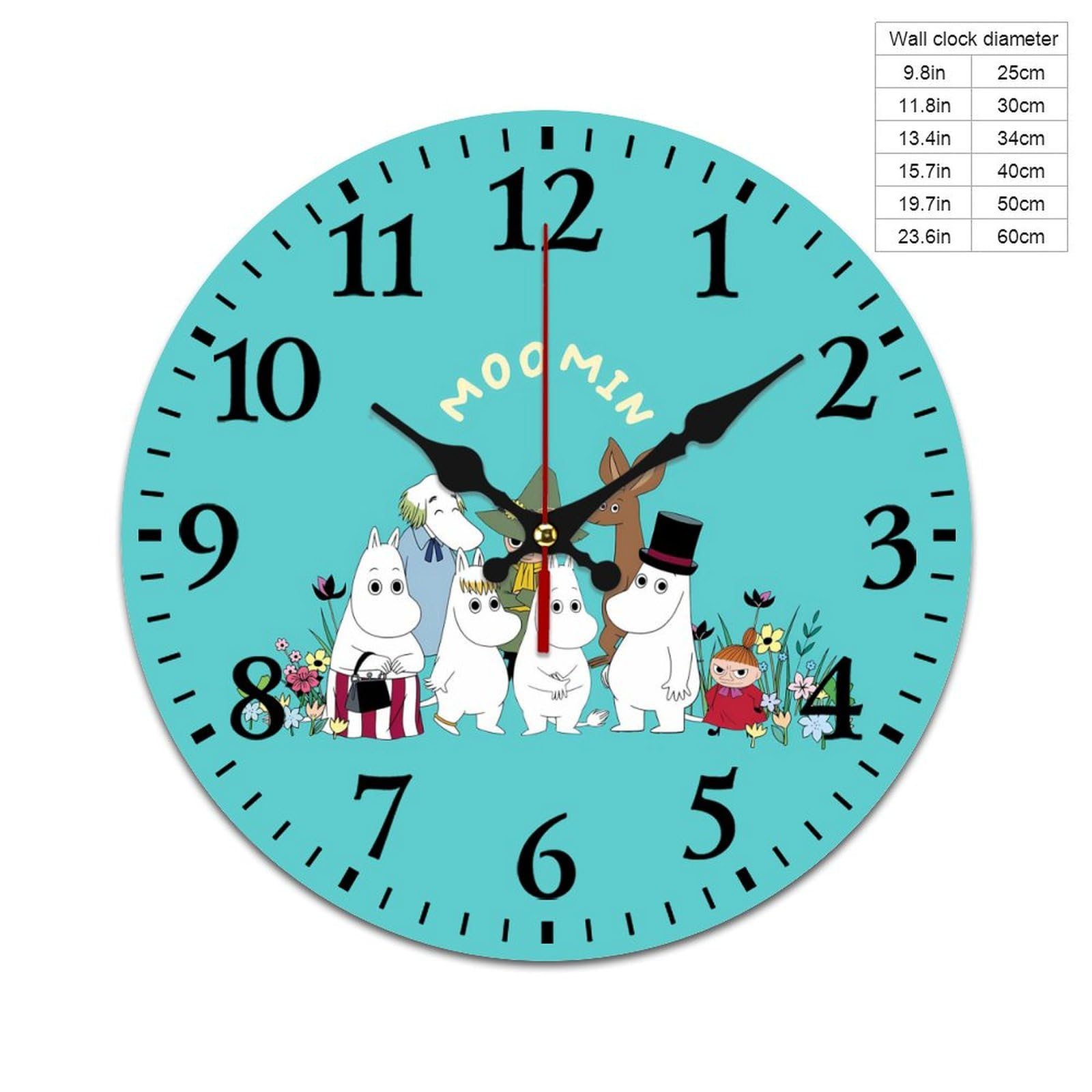 ムーミン 壁掛け時計 『HUR GICK DET SEN? 』ヤマカ製 ムーミン 壁掛け時計 『HUR GICK DET SEN? 』ヤマカ製