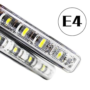 Feux Diurnes LED R87 - 12V Ultra Lumineux - Conforme Homologation Allemande