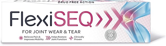 FlexiSEQ Gel, 50g, Drug-Free, for Joint Wear & Tear, Pain Relief Gel, (Packaging May Vary)