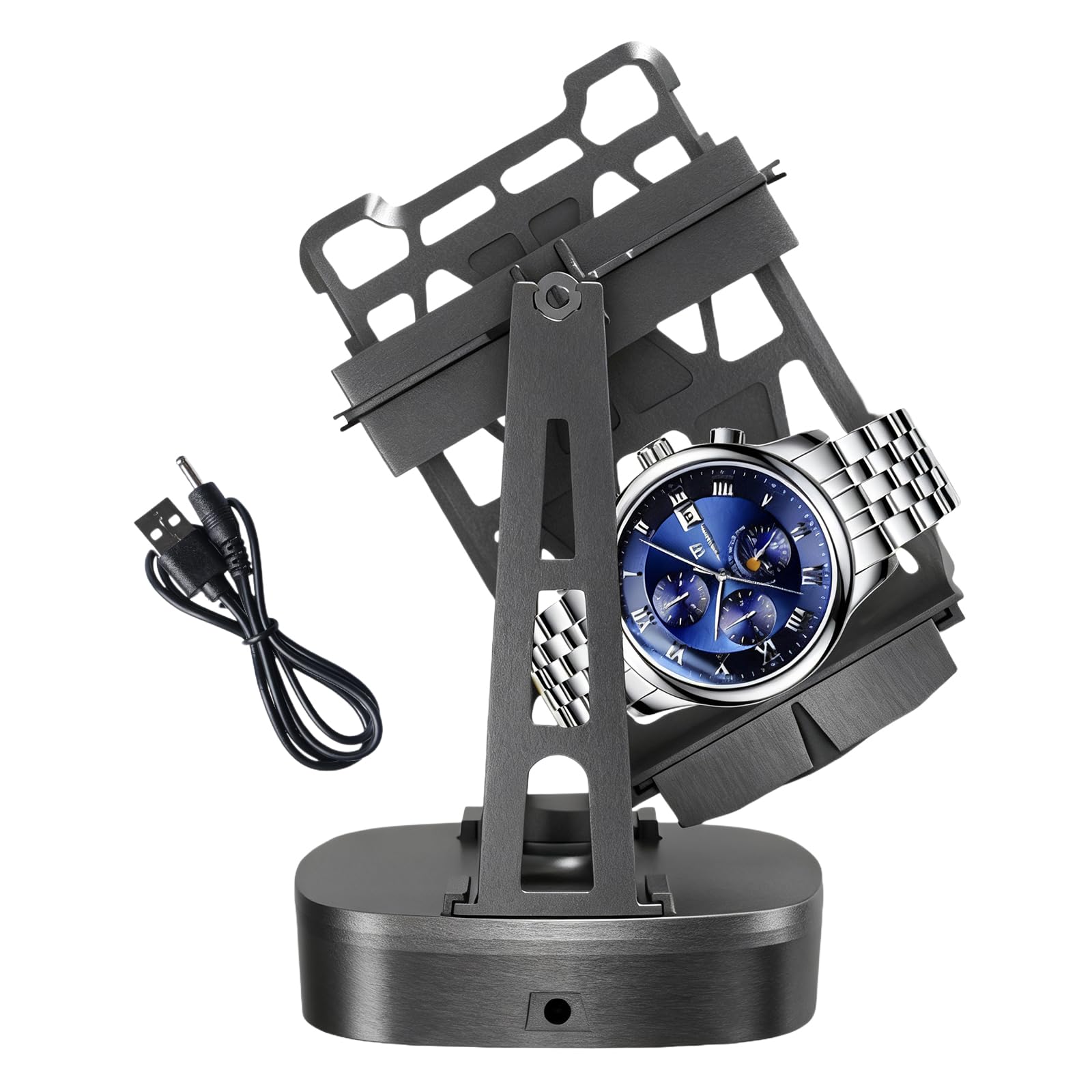 GBKDQQ Enrollador automático de relojes, rotador automático de relojes, enrollador automático para relojes automáticos, para reloj de pulsera y muñeca, para hombres y mujeres