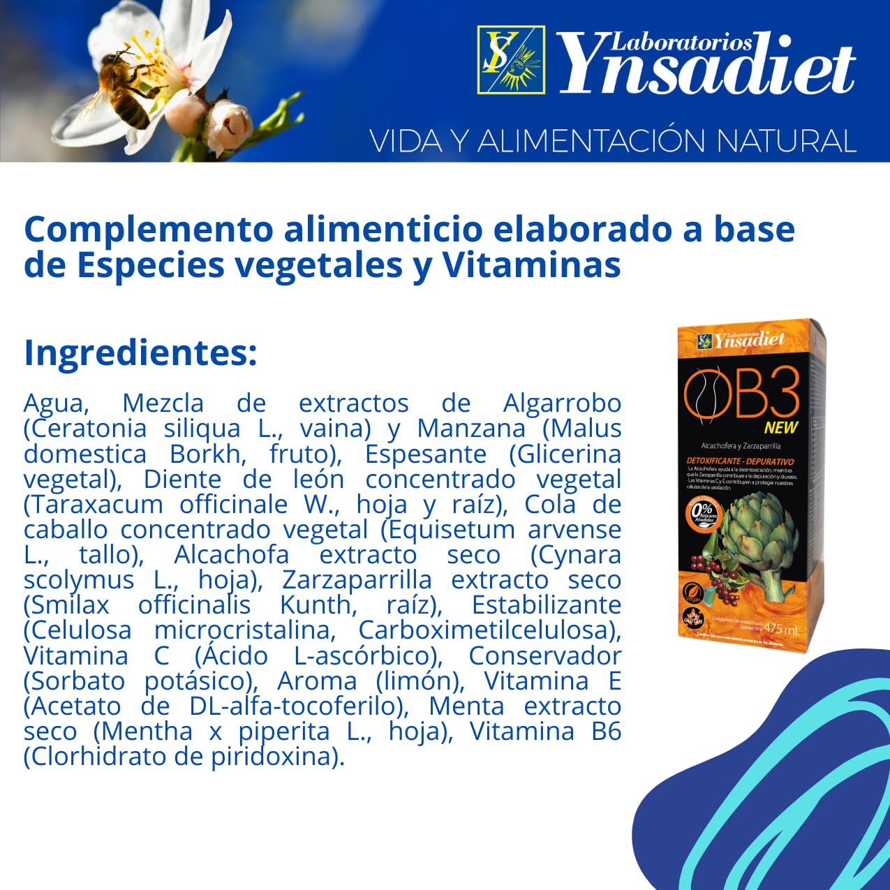 Ynsadite Ob 3 Drenante 475 ml
