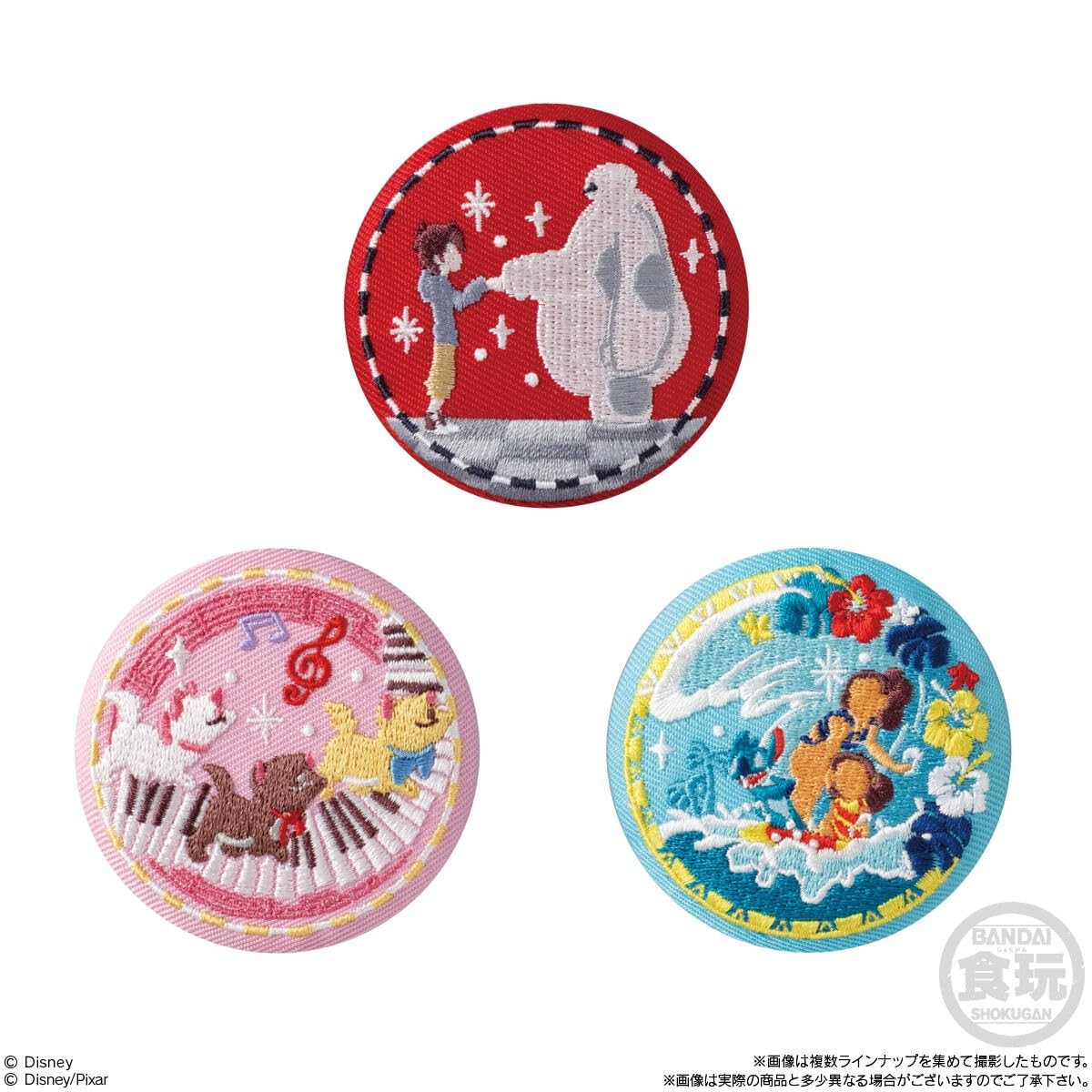 Amazon | Disney Characters 刺繍缶バッジビスケット2 12個入りBOX (食