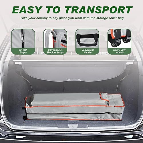 Miniatura 6 de Eurmax Smart - Toldo desplegable de 10 x 10 pies para festivales al aire libre, portón trasero, eventos, tienda de artesanías toldo instantáneo con