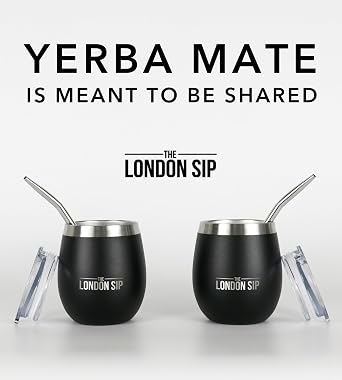 Here & Now Yerba Mate Cup and Bombilla Set | 2 Mate Pumpkin, Spill Resistant Lids and Mate Straws | Including Bombilla Brush and Pouch | Yerba Mate Pumpkin with Bombilla Mate & Mate Tea Cup