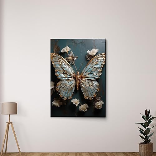 Yoga Wall Art, Canvas Prints Yoga Meditation Studio Room Decorations Tie Dye Hippie Psychedelic Poster with Frame Meditating Peace Wall Art Hanging