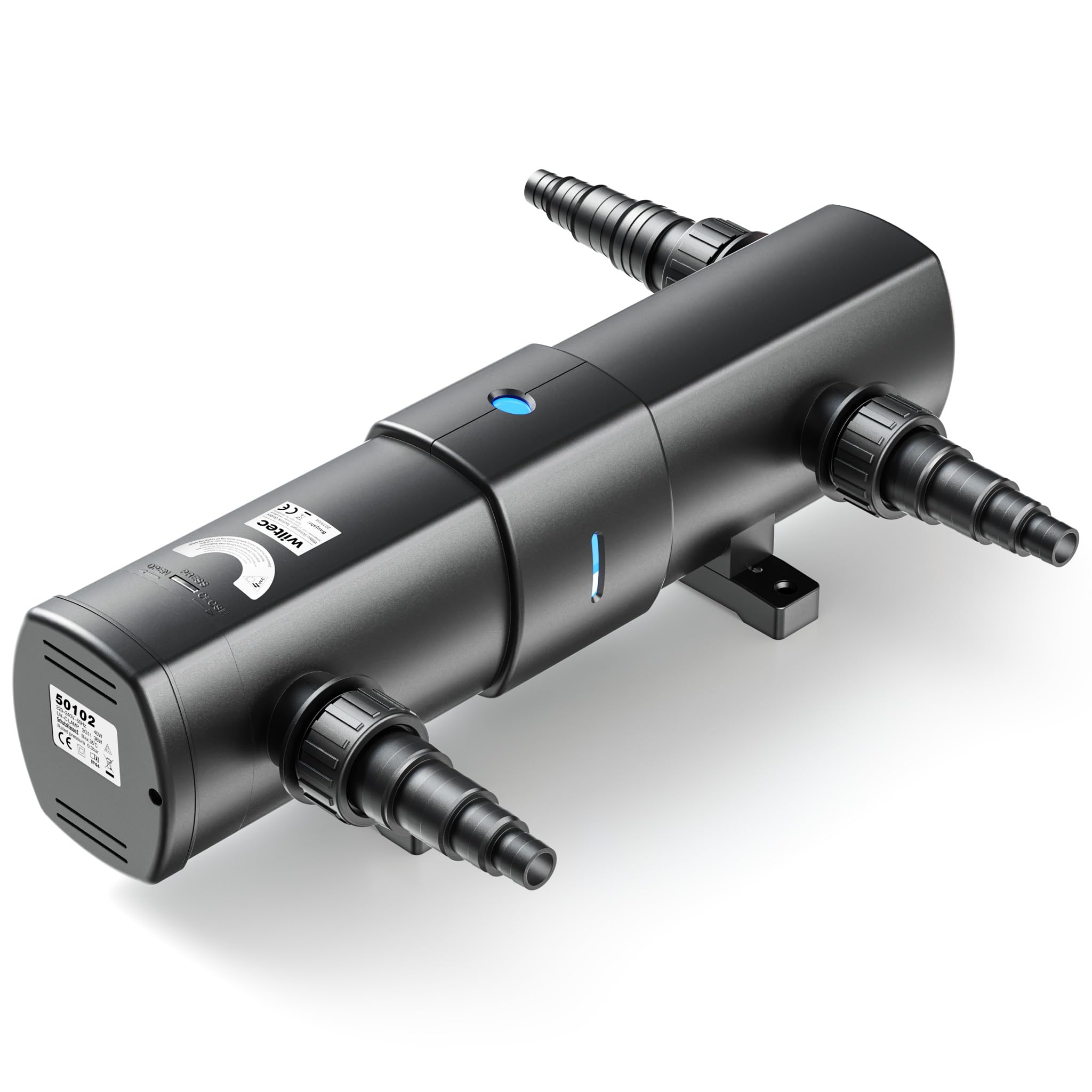 SunSun CUV-236 Teichklärer 6000 l/h / 36 W UVC, Vorklärgerät für Teichfilter & Teichpumpe, Wasserklärer mit UV-Lampe, Lichtfilter zur Algenbekämpfung