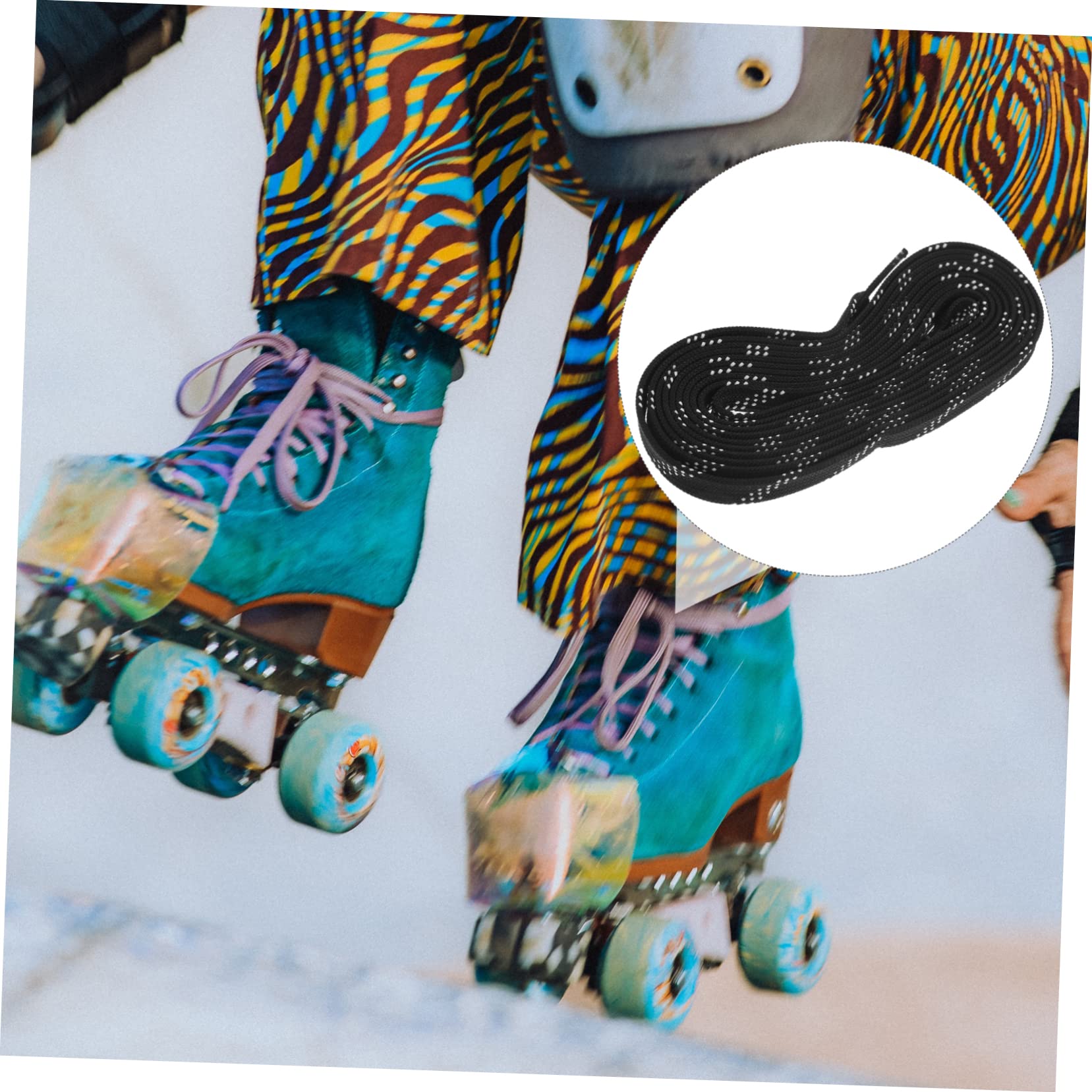 BESPORTBLE 5pièces Lacets De Hockey Imperméables Cire pour Patins à Glace Résistance à Traction pour Sports De Glisse