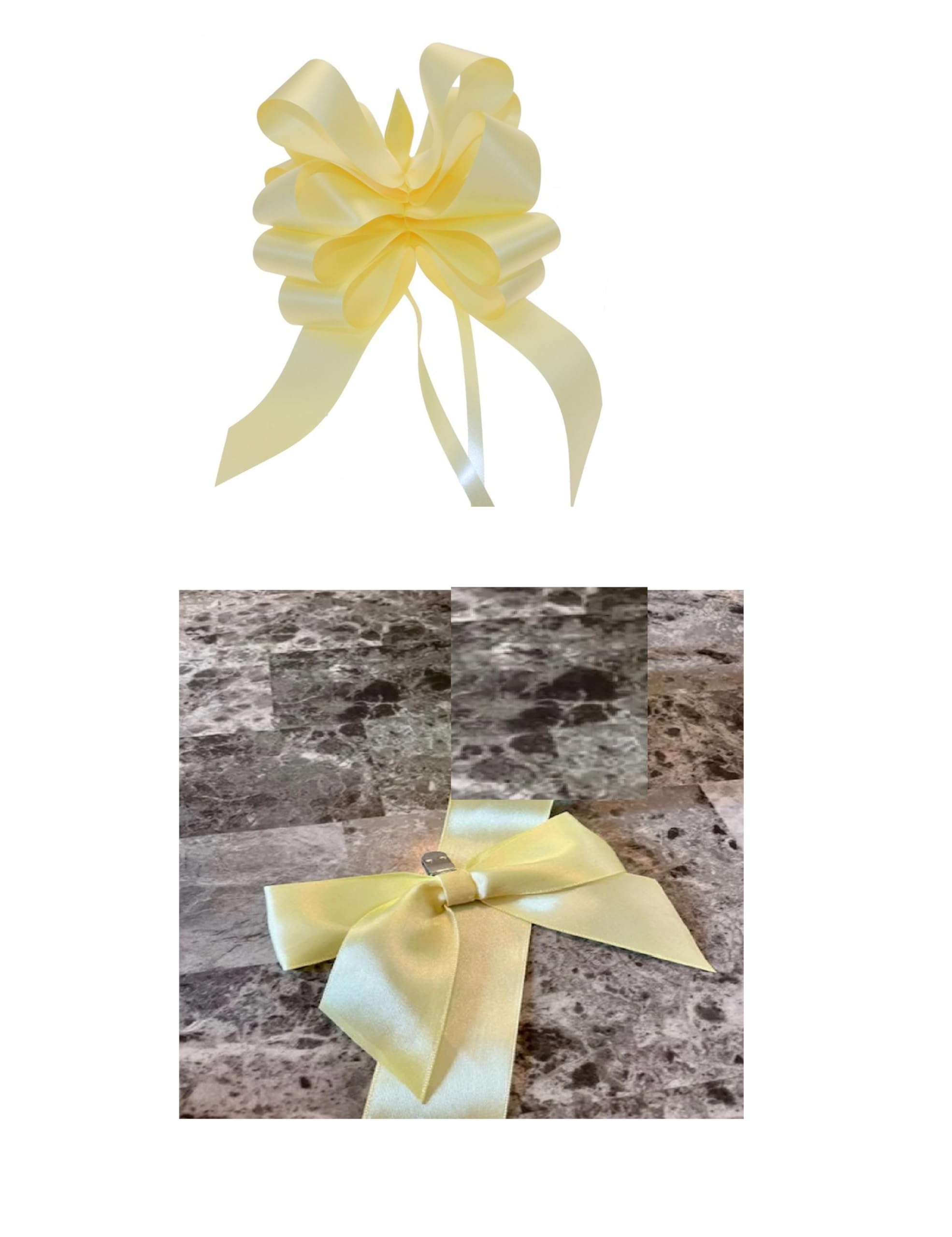 Double Sided Satin Ribbon 25mm x 10 Meters (Off White) for Gifts Wrap Sew Party, Decorations Events Dress Wedding Christmas Crafts, Bows Car, Balloons Hairs, DIY, Bouquets, Cake More — view 387