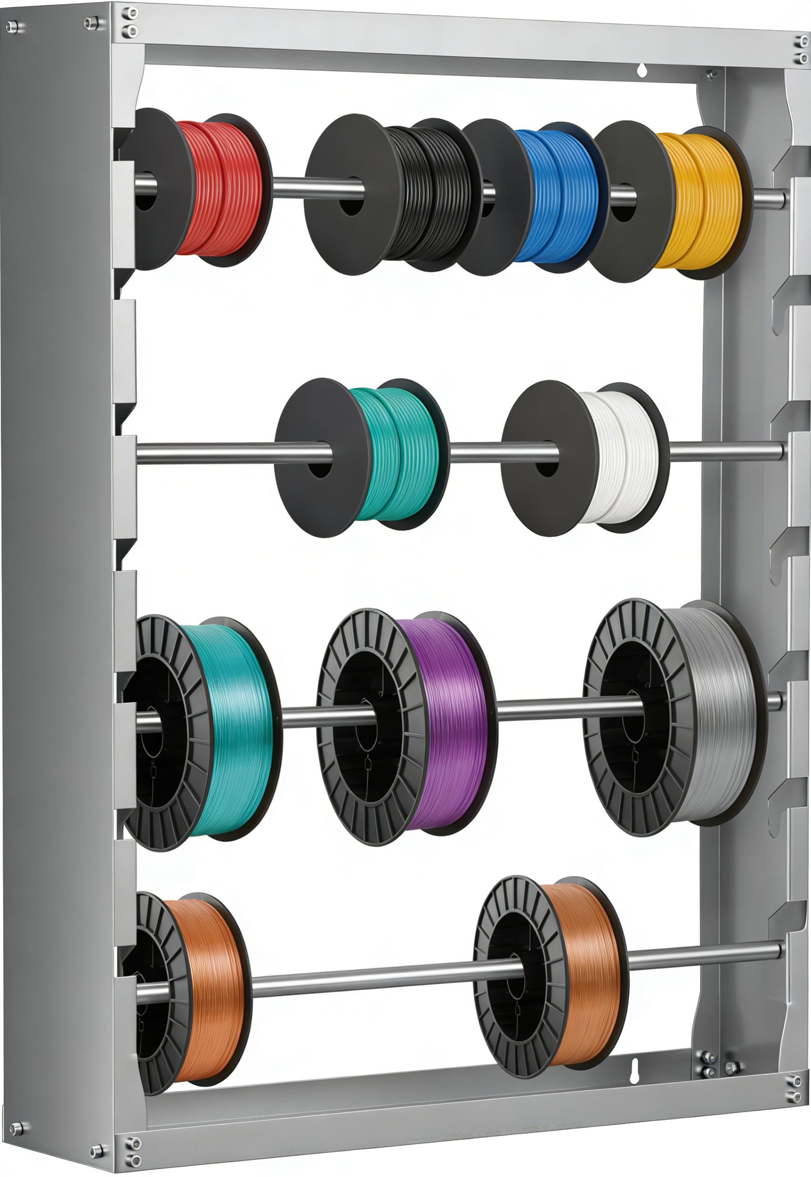 Wire Spool Stackable Rack Snapklik.com : Tonchean Wire Spool Rack Wall Mounted, Heavy Duty Cold ...