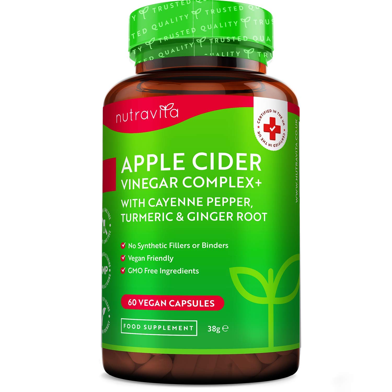 Buy Apple Cider Vinegar Complex One Month Supply of 60 Vegan s Raw