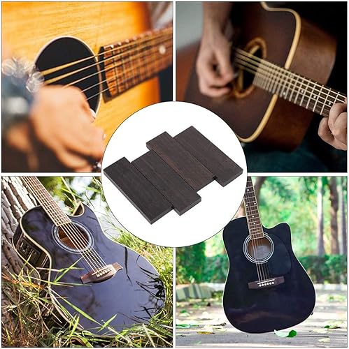 Miniatura 8 de 4Pcs Black Ebony Knife Scales, 120 x 40 x 10mm Ebony MX0126D Ebony Timber Handle Plate DIY Knife Scales for Music Instruments Accessories Knife