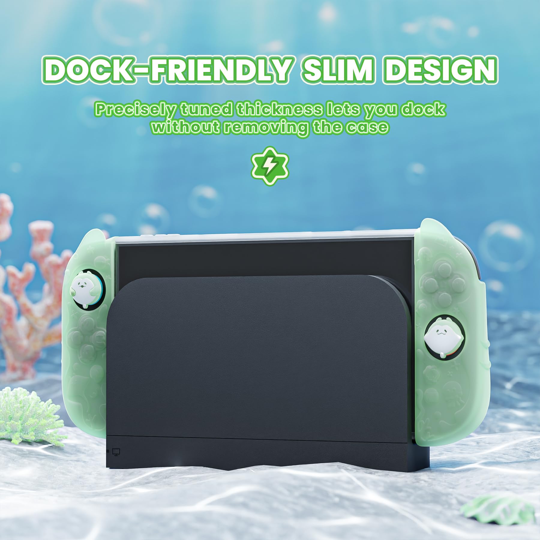 playvital Protective Case for Nintendo Switch 2, Kawaii Ocean Whisper Series - 3