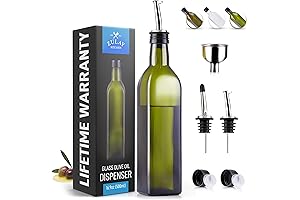 Zulay Olive Oil Dispenser For Kitchen, Glass Oil Container With Spout, Oil...