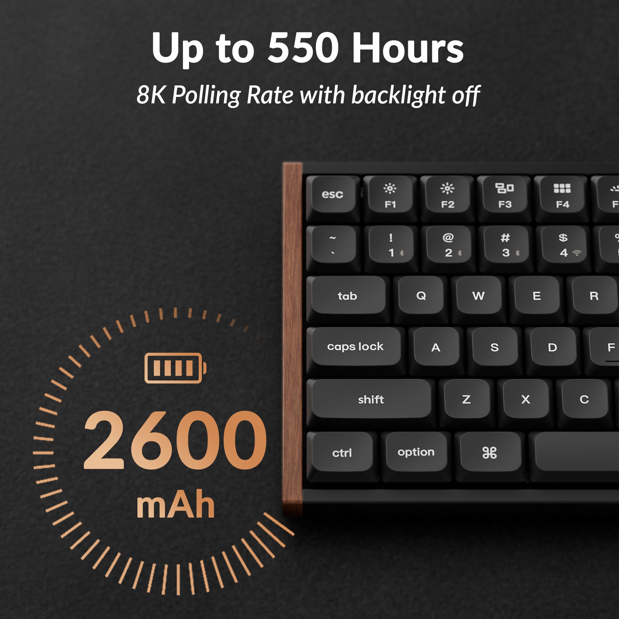 Keychron K3 Ultra 8K Wireless Gaming Keyboard, Low Profile 75
