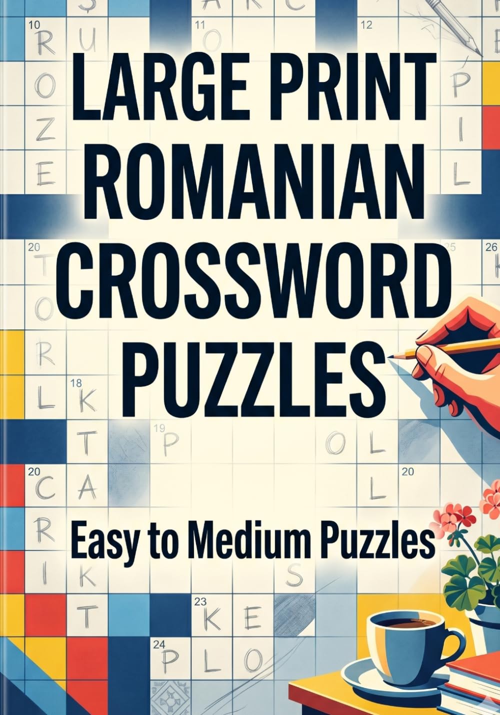 Large Print Romanian Crossword Puzzles: Easy-to-Read Romanian Crossword Challenges for Adults & Seniors