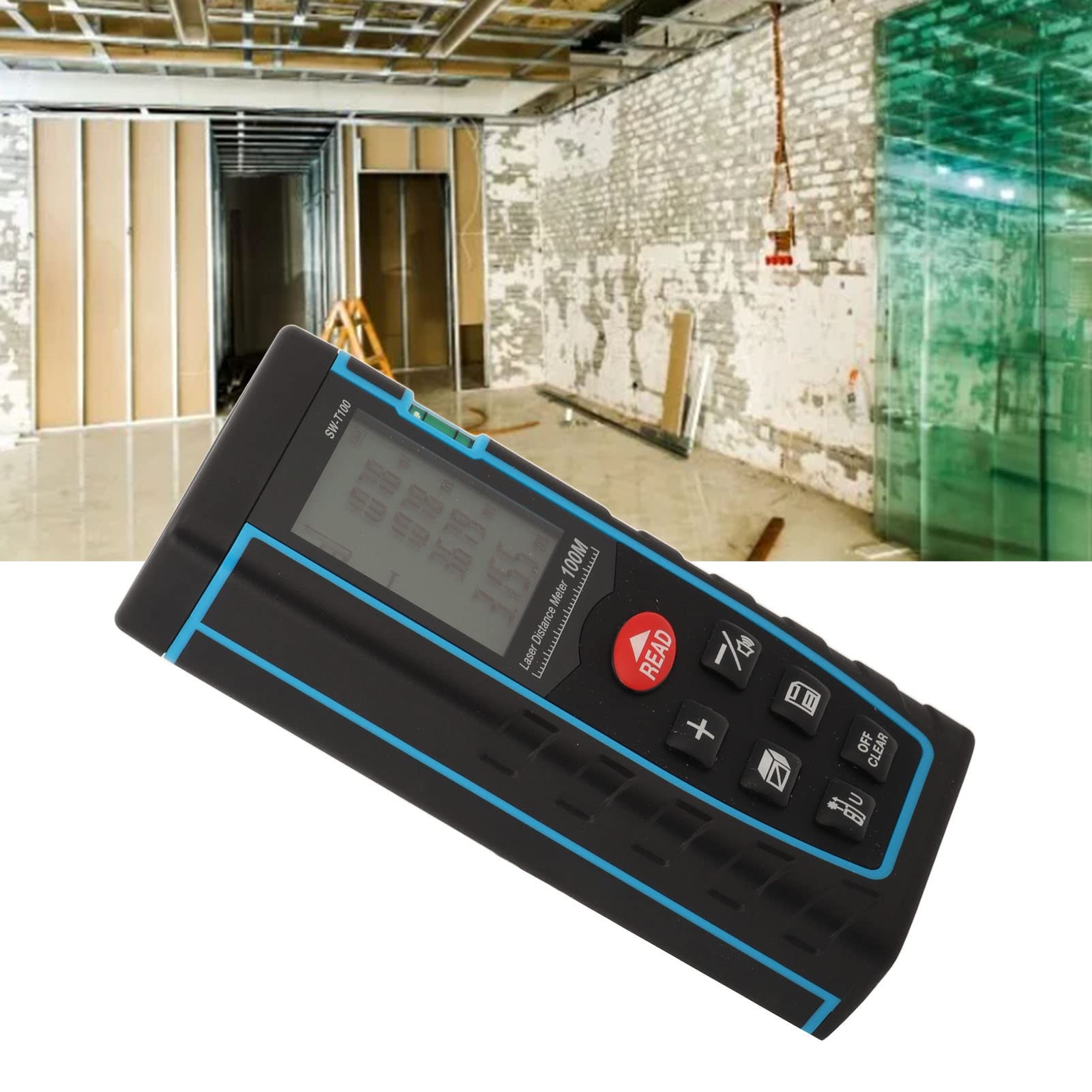 Socobeta Medidor de distancia, telémetro, herramienta de medición de volumen de área de cálculo automático para construcción, hogar industrial