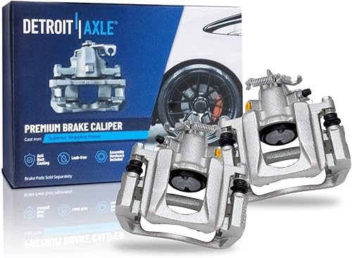 Miniatura 2 de Detroit Axle - Kit de freno trasero para Chrysler Town & Country Dodge Grand Caravan Routan 2009 2010 2011 2012 Rotores de freno Pinzas de freno con