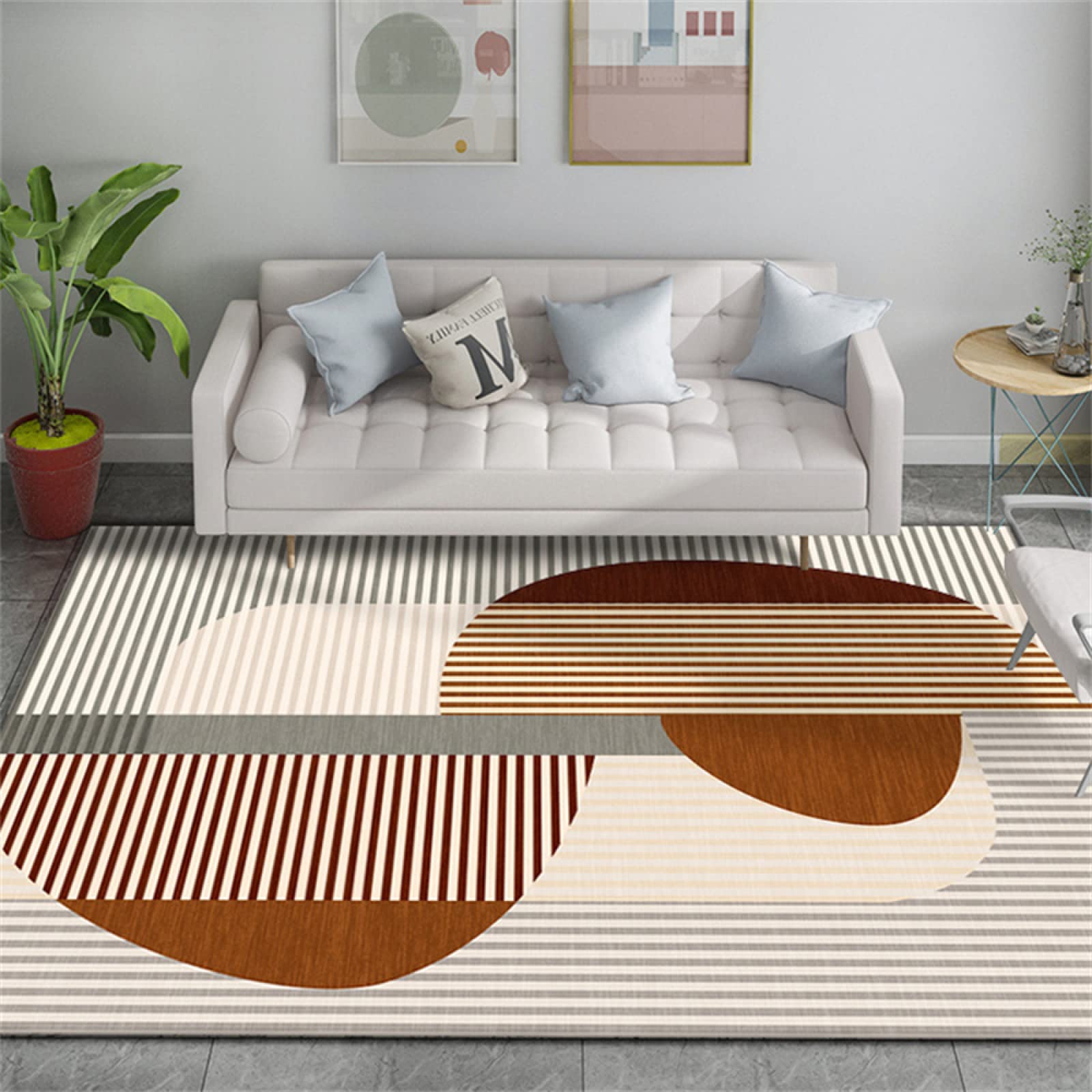 Tapis de sol bureau moderne 170x240 grand tapis moderne multicolore