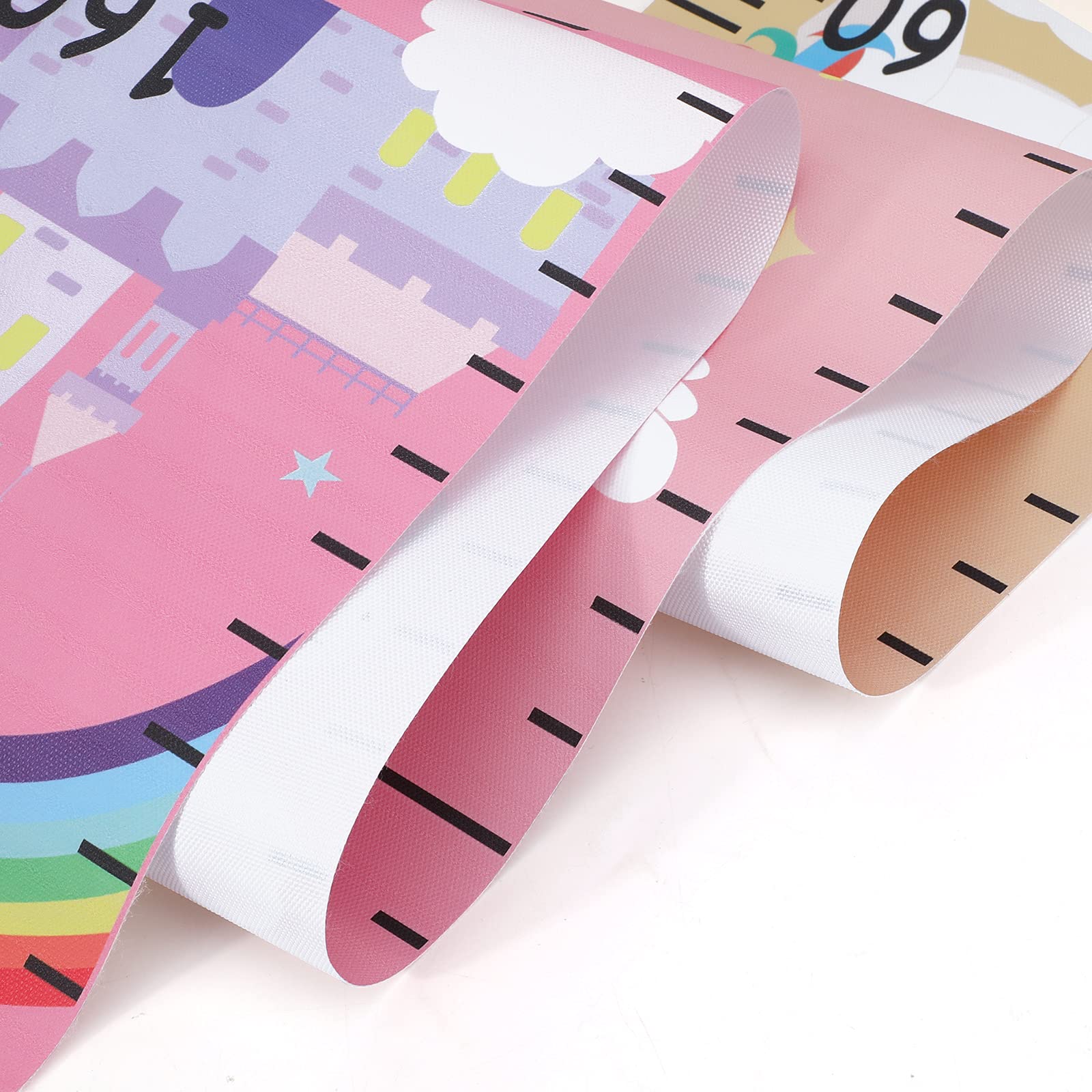 Hifot Toise Murale Enfant Licorne, Tableau de Croissance Enfants Dessin animé Toile mur Pendaison Règles, Unicorn Decoration Chambre Bebe Fille Garçons 190 cm * 20 cm