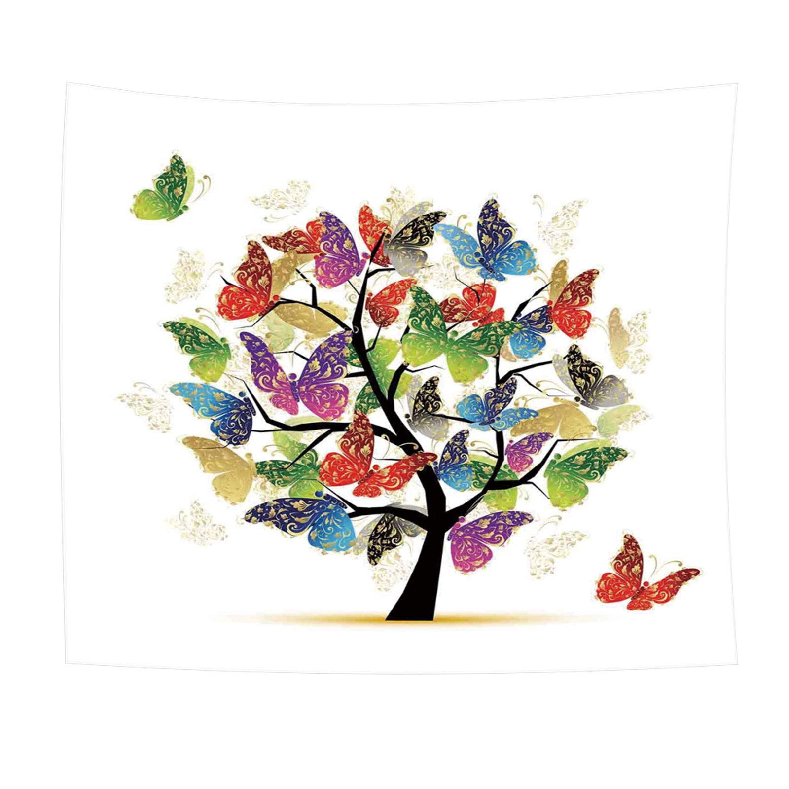 Amazon.co.jp: 命の木クリスマス・イブ タペストリー 影付きの