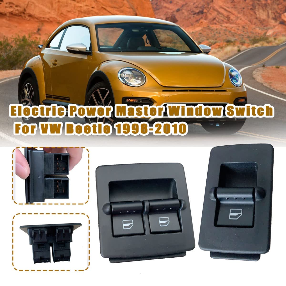 Elektrische Steuerung Fensterheber Schalter Für VW Für Beetle 1998 1999 2000 2001 2002 2003 2004 2005 2006 2007 2008 2009 2010 Auto Elektrischer Hauptfensterheberschalter 1C0 959 855 A 1C0959855A Auto