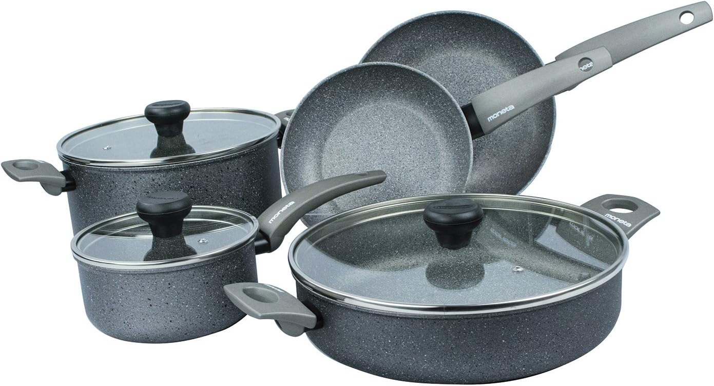 Moneta 13068W Greystone 8 Piece Cookware Set