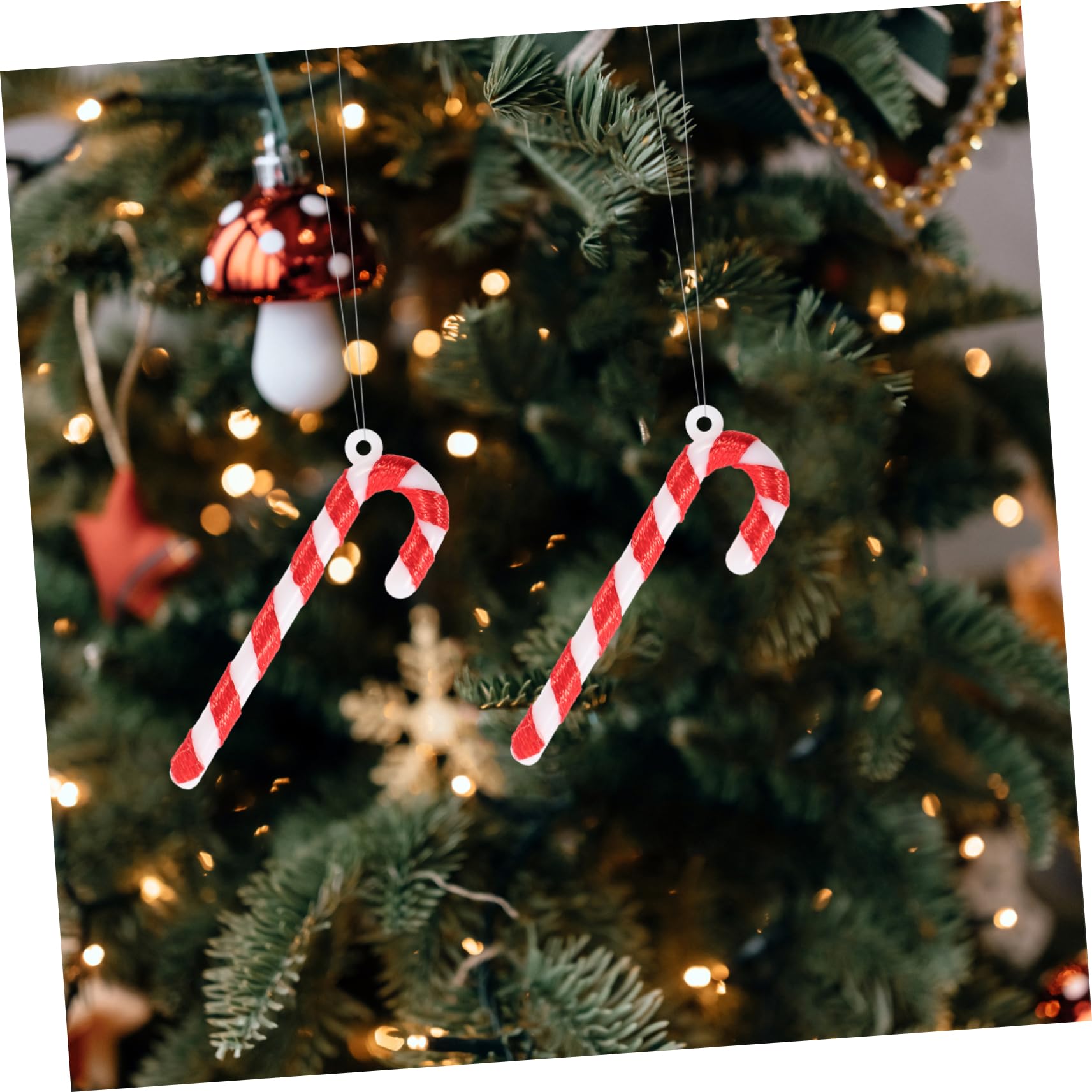 PRETYZOOM 300pezzi Decorazioni Natalizie Bastoncini Di Zucchero Da Ornamenti Per Albero Di Natale Addobbi Festivi Per Creazioni Fai Da Te Per Atmosfera Natalizia