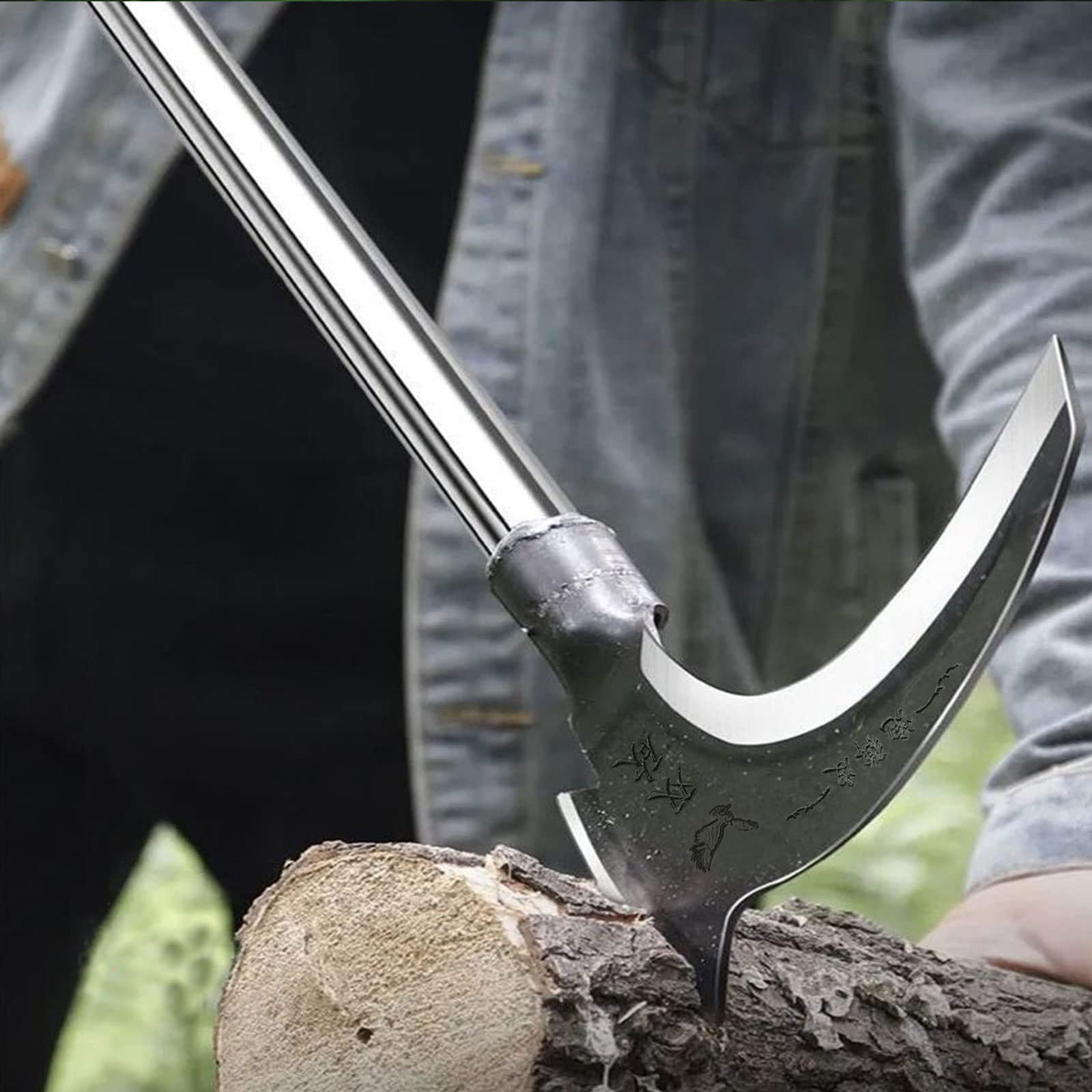 ⭐️雑草取り 用スカッフルガーデンホー ロングハンドル 調節可能