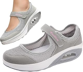 Caminhada Tecidos - caminhada ortopédicos com almofada ar malha para mulheres - Sapatos ortopédicos com almofada ar confortáveis tênis corrida para academia Buniq