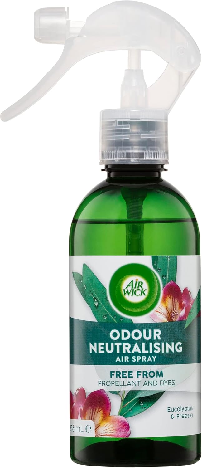 Air Wick Odour Neutralising Spray, Eucalyptus & Freesia, (8x236mL