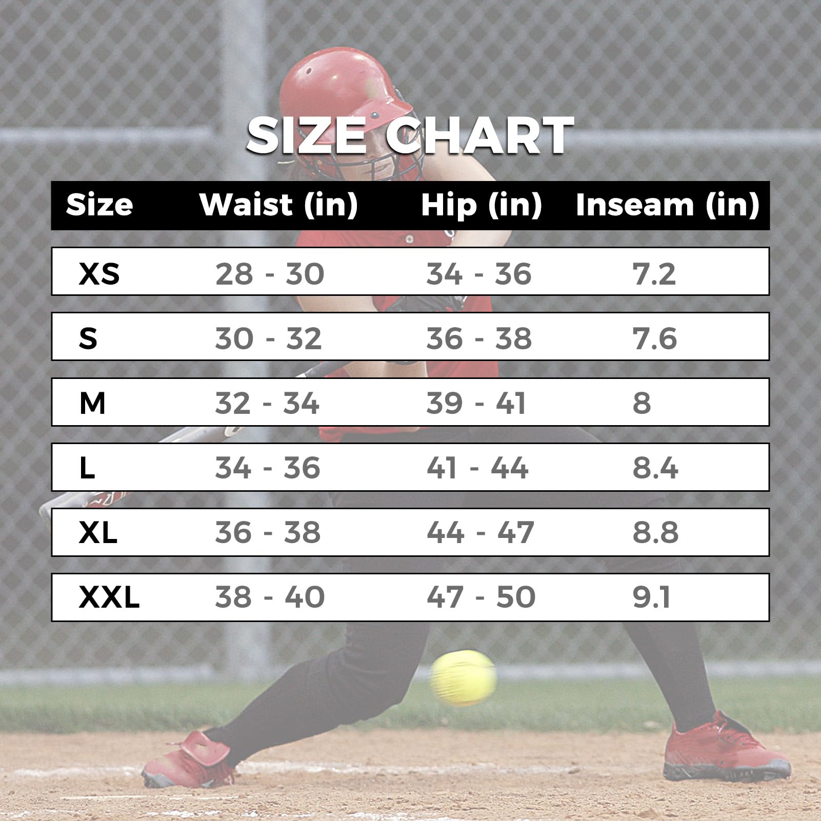Youper Cuissard de softball classique pour femme, short de compression rembourré