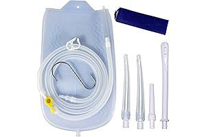 Complete Colon Cleanse Enema Bag Kit-at Home Coffee Enema Bag with Silicone...