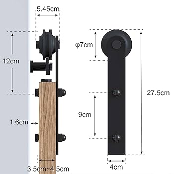 バーンドア金具 FT ＤＩＹ 122ｍ 引き扉 4 吊り引き戸レール Amazon.co.jp: ZEKOO 吊り引き戸レール バーンドア金具 引き扉 4