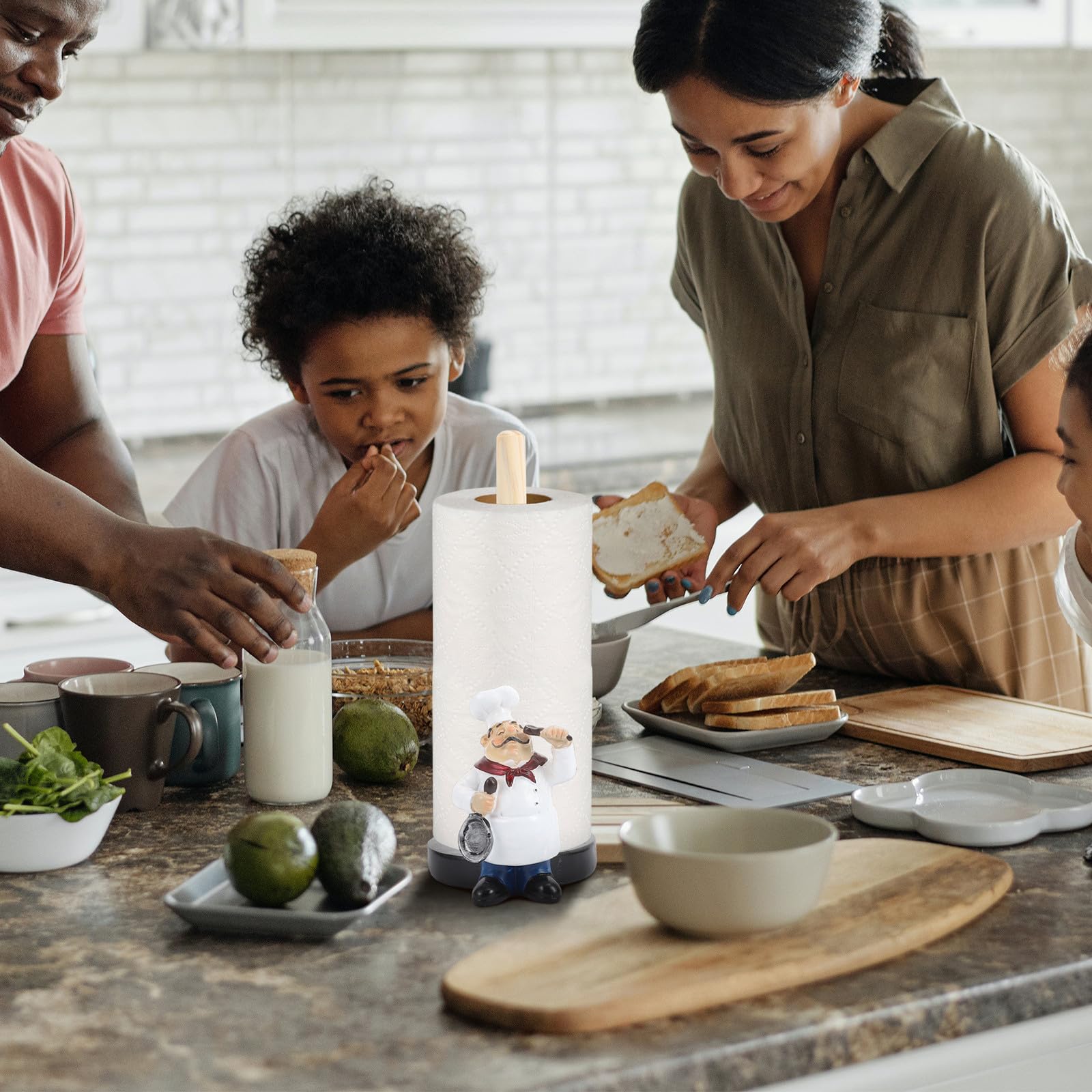 Homoyoyo Portarrollos de Papel para Cocina Portátil y Creativo, Soporte Vertical para Pañuelos, Estante Compacto y Práctico para Mesa, Diseño Sencillo y Ligero para Uso Doméstico y