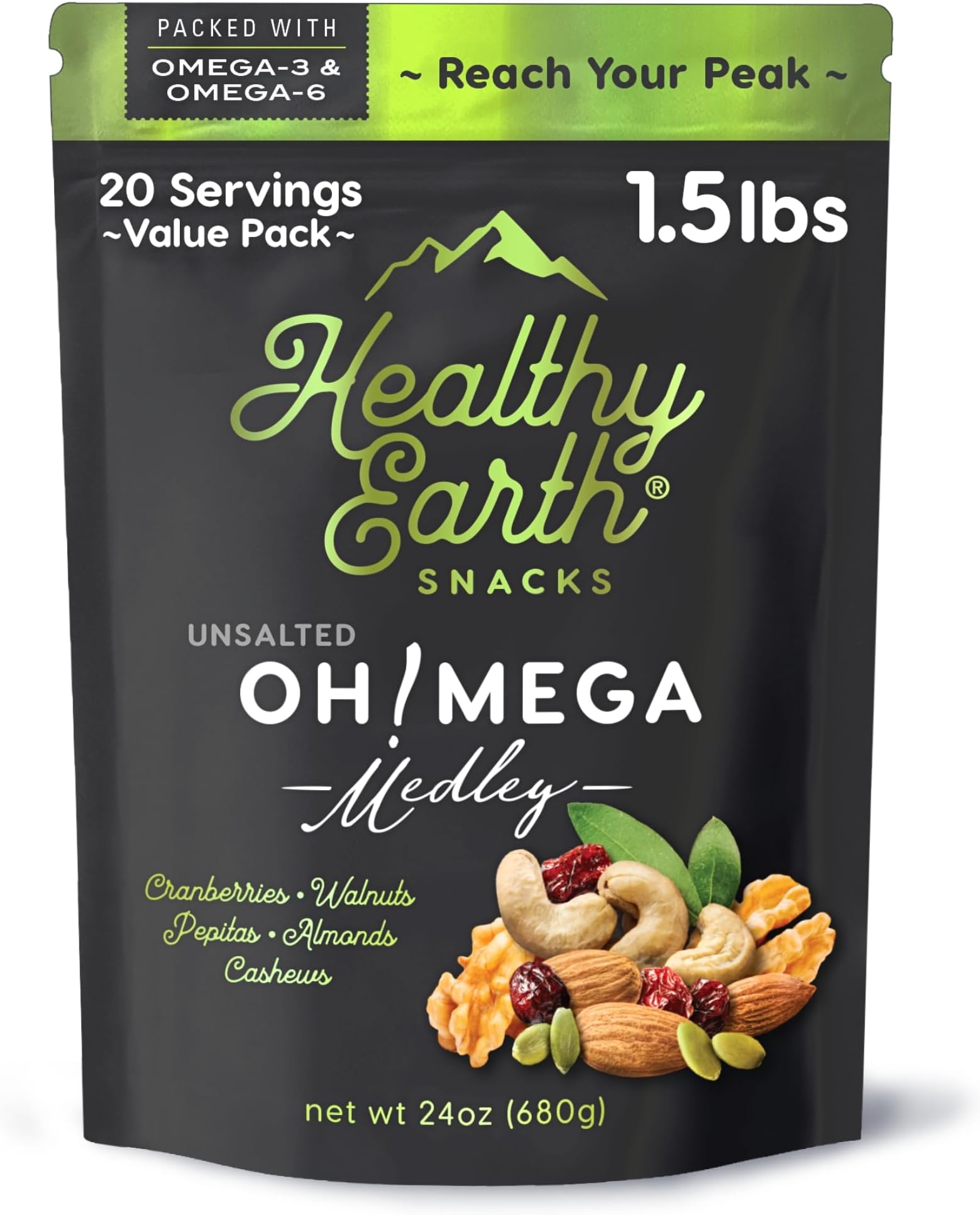Mixed Nuts Unsalted | Trail Mix | Trail Mix without Peanuts | Gourmet Snacks, Protein Snacks, Gluten Free, No Preservatives, High Fiber (Omega-3 and Omega-6)