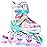 SULIFEEL Rainbow Unicorn Adjustable Inline Skates for Girls Boys and Kids with All Illuminating PU Wheels for Outdoor and Indoor Beginner Skates Medium