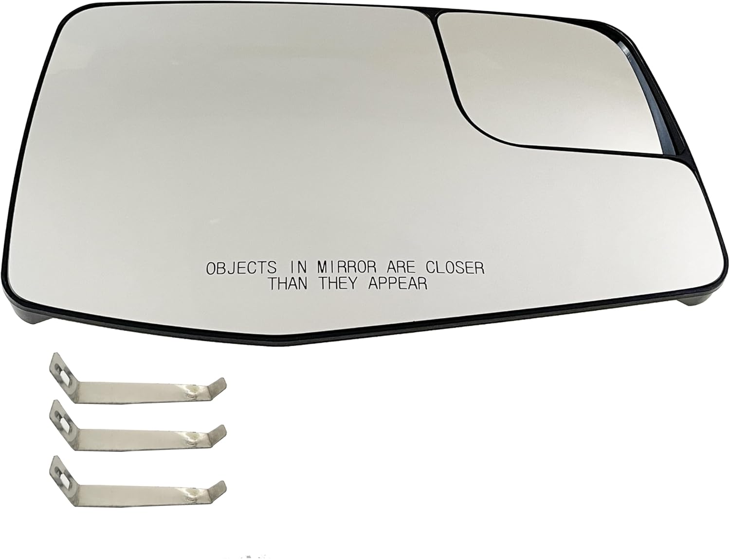 Passenger Side Heated Mirror Glass Compatible with 2019-2021 Chevrolet Silverado 1500 GMC Sierra 1500 Right Side Mirror Glass with Rear Holder