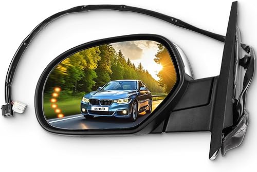 SCITOO Espejo retrovisor lateral del conductor apto para 2007 para Chevy Silverado Pickup nuevos modelos de estilo de carrocería 2008-2013 ajuste de
