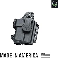 Vista 9 de Funda Alien Gear Photon - IWB o OWB, Mano Derecha o Izquierda, Lista para Ópticas, Opciones de Luz Compacta o Sin Luz - Múltiples Ajustes Disponibles