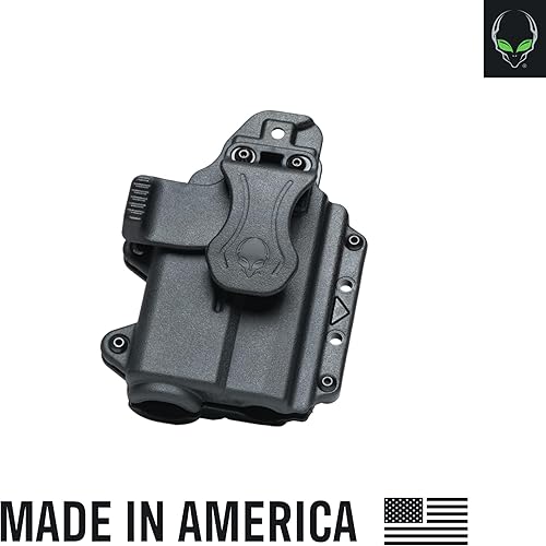 Miniatura 7 de Alien Gear Funda de fotón - IWB o OWB, mano derecha o izquierda, lista para óptica, luz compacta o sin luz, múltiples ajustes disponibles