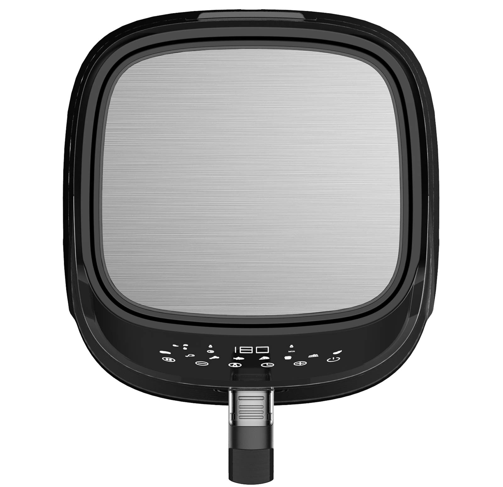 DMS Frytkownica na gorące powietrze, rozmiar XXL, 6 l, piekarnik, beztłuszczowy i beztłuszczowy, z 8 programami i cyfrowym ekranem dotykowym, 1800 W