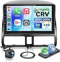 Vista 1 de Radio Estéreo de Coche con Audio HiFi para Honda CRV 2002-2006, Pantalla Táctil HD de 9 Pulgadas Android 13 GPS WiFi Bluetooth FM/RDS Cámara