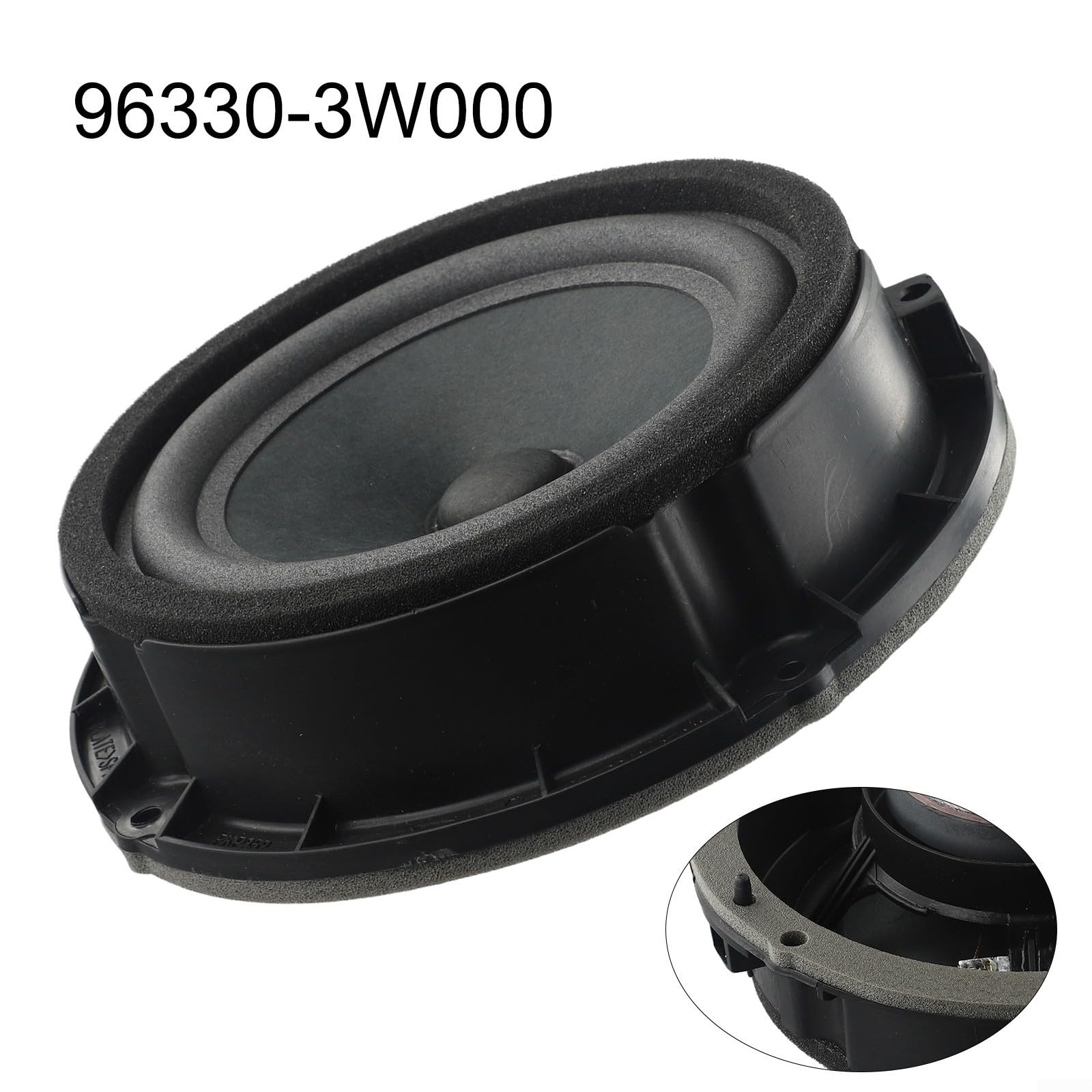 Conjunto de altavoz de puerta para Sportage 2010-2013, 96330-3W000 compatible y unidad de altavoz de juego, reemplazo de altavoz de puerta de automóvil de plástico negro, piezas interiores
