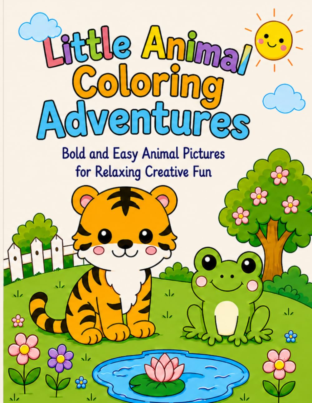 Little Animal Coloring Adventures: Bold and Easy Animal Pictures for Relaxing Creative Fun
