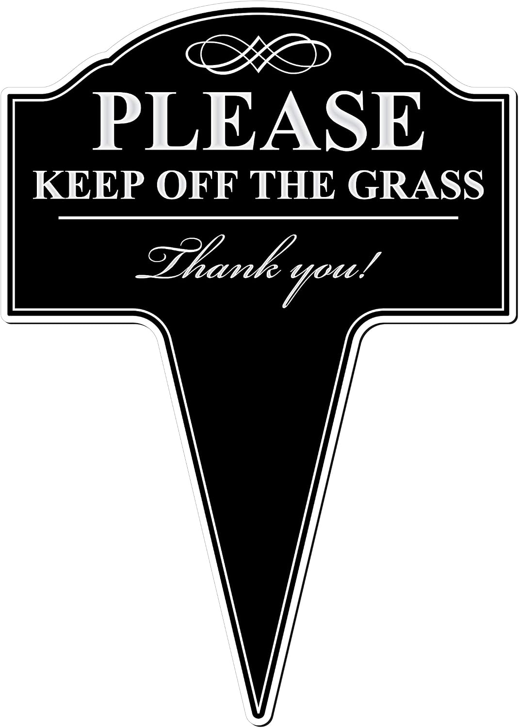 Please Keep Off The Grass Aluminum Yard Sign 10x14