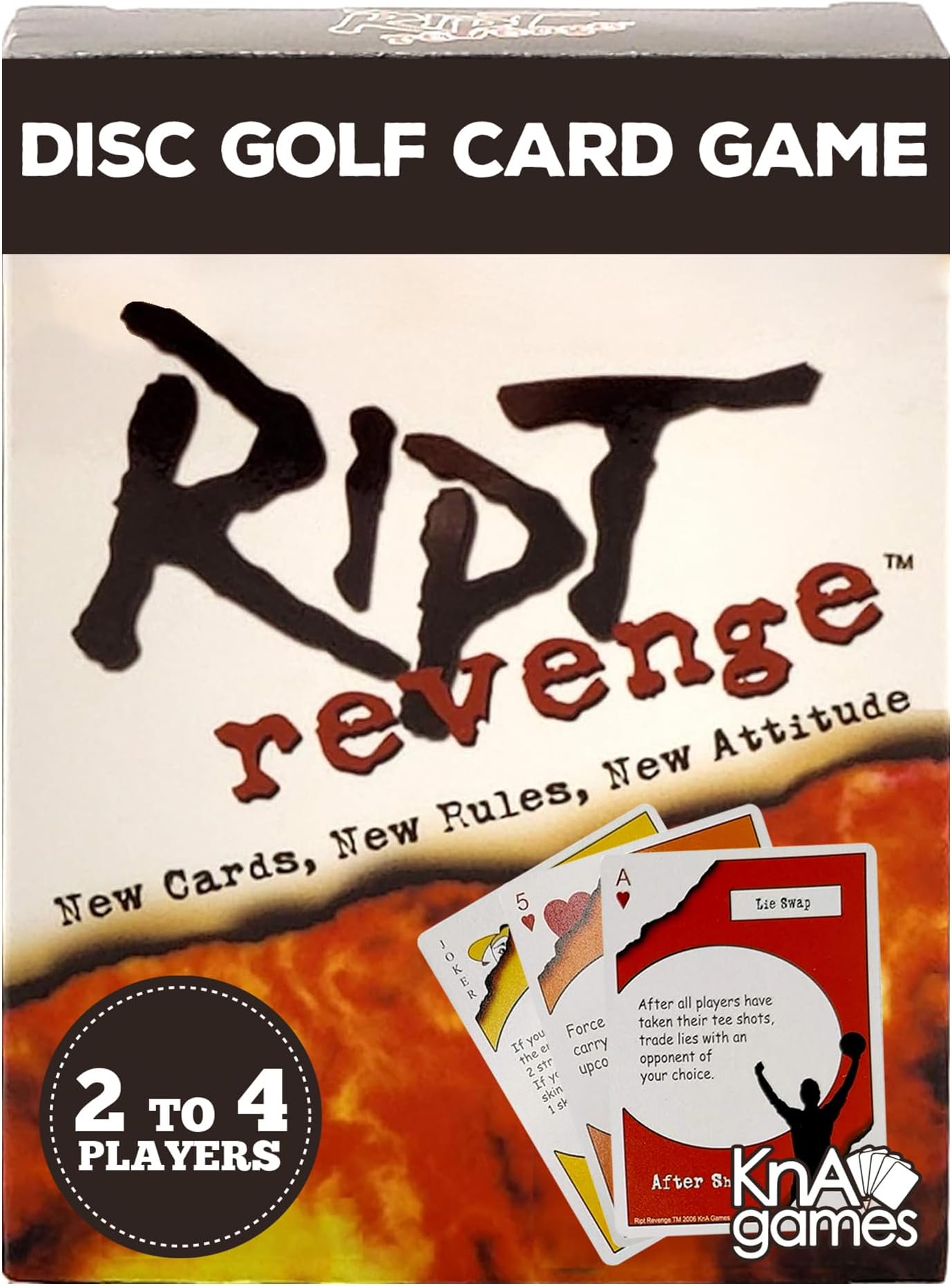 KNA Games Ript Revenge & Showdown | Ultimate Disc Card Games | Spice Up Your Rounds | Ideal for Disc Golf Gifts | Play for Skins or Strokes | 2-4 Players