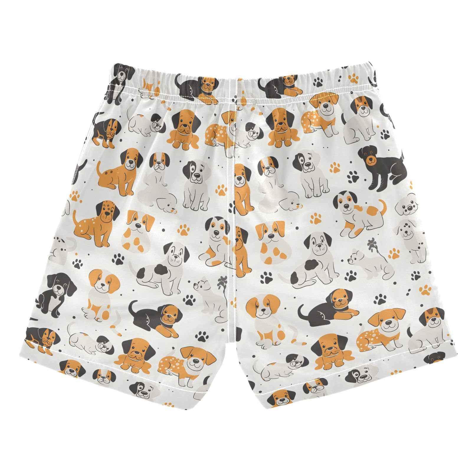 ALAZA Duck Swan Dot Love Boys Quick Dry Beach Board Shorts Kids Swim Trunks Bathing Suit Swimsuit 5T Multicolor